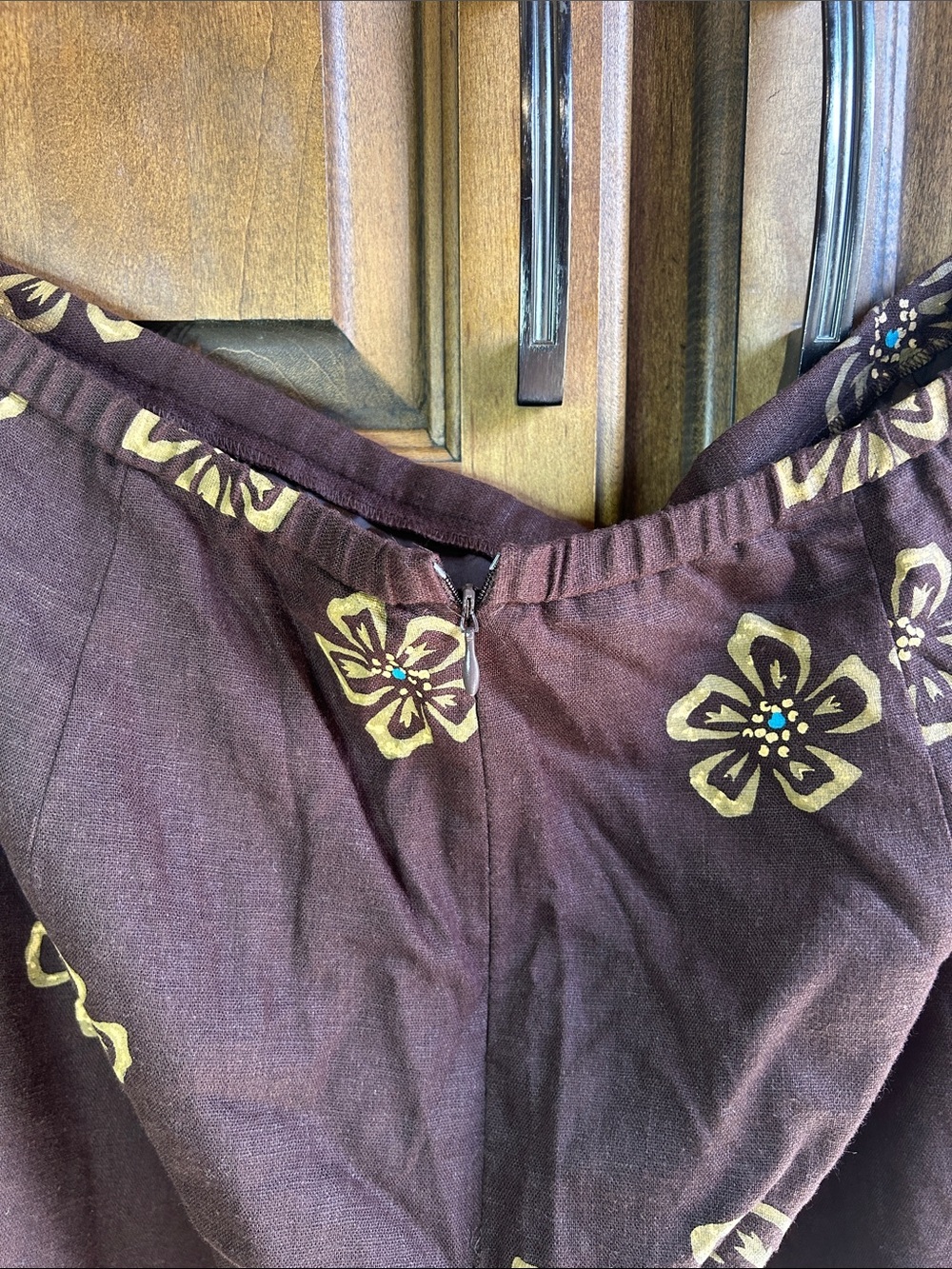 🌸Vintage Charter Club Floral Beaded Skirt Size 14 - Cottagecore Bohemian Vibe - Picture 5 of 7